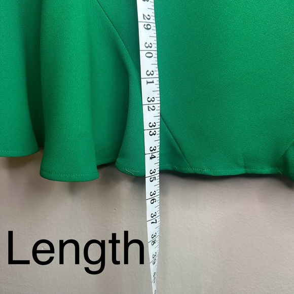 CeCe Women’s Tie Neck Mini Shift dress in Lush Green Sz 2 - Picture 7 of 11